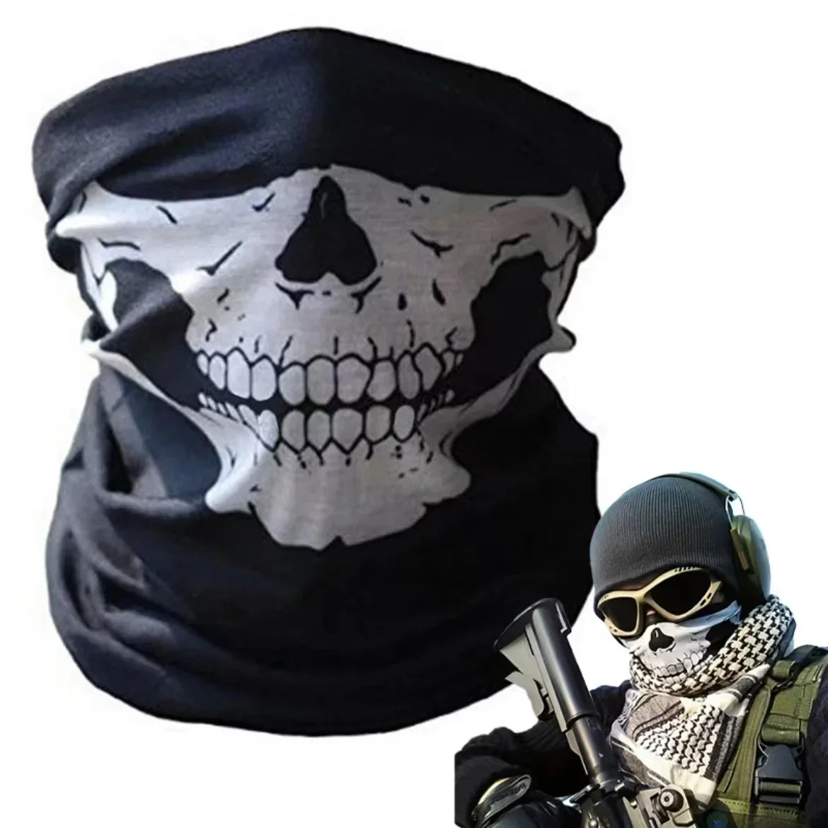 Sports Mask Breathable - Skull Men Balaclava Ski Mask Cycling