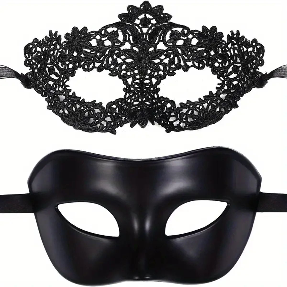 2pcs Hot New Sexy Black Lace M - مراجعة Black Face Mask Pack وسعره