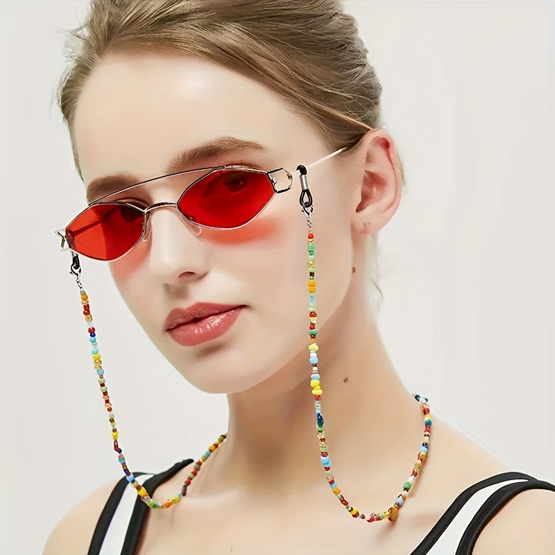Boho Beaded Glasses Lanyard St - مراجعة Mask Lanyard Adjustable وسعره