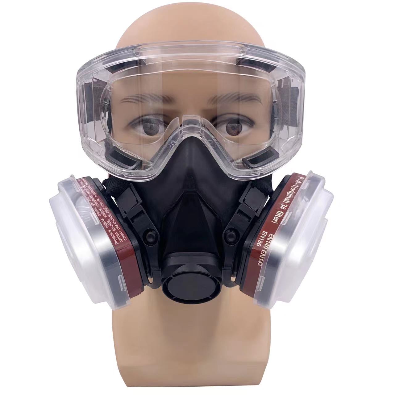 Dust Gas Mask Anti-fog Safety  - مراجعة Dust Mask Construction وسعره