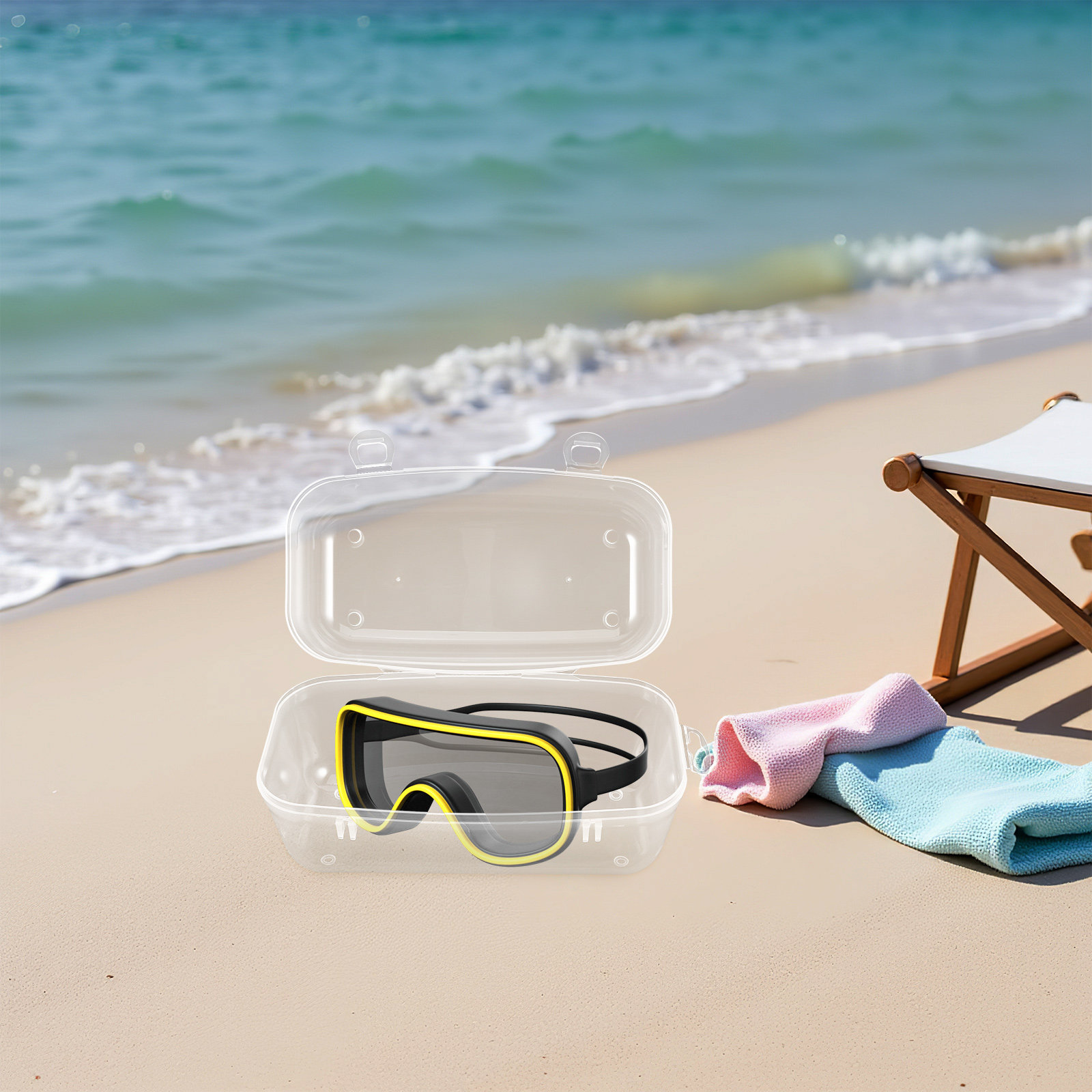 Diving Masks Case Portable Har - مراجعة Mask Case Hard Shell وسعره