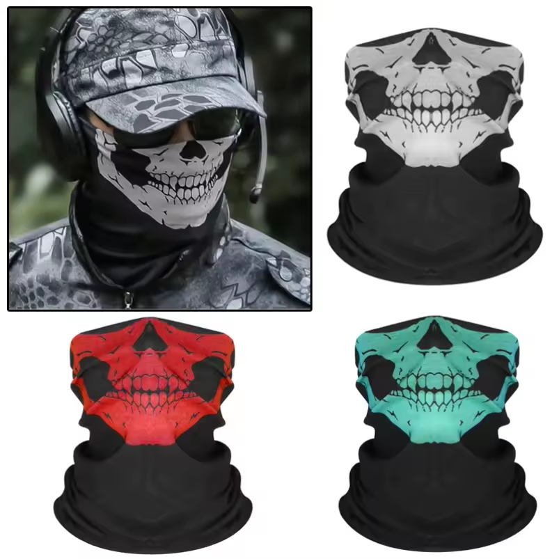 Skull Men Balaclava Ski Mask C - مراجعة Sports Mask Breathable وسعره