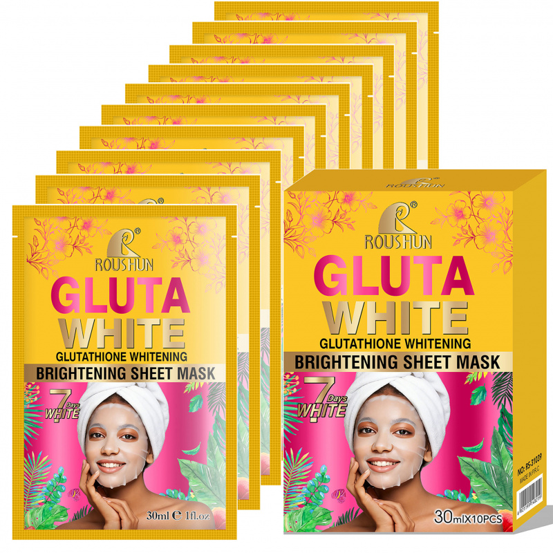 Gluta White Facial Mask Facial - مراجعة Face Mask Storage Box وسعره
