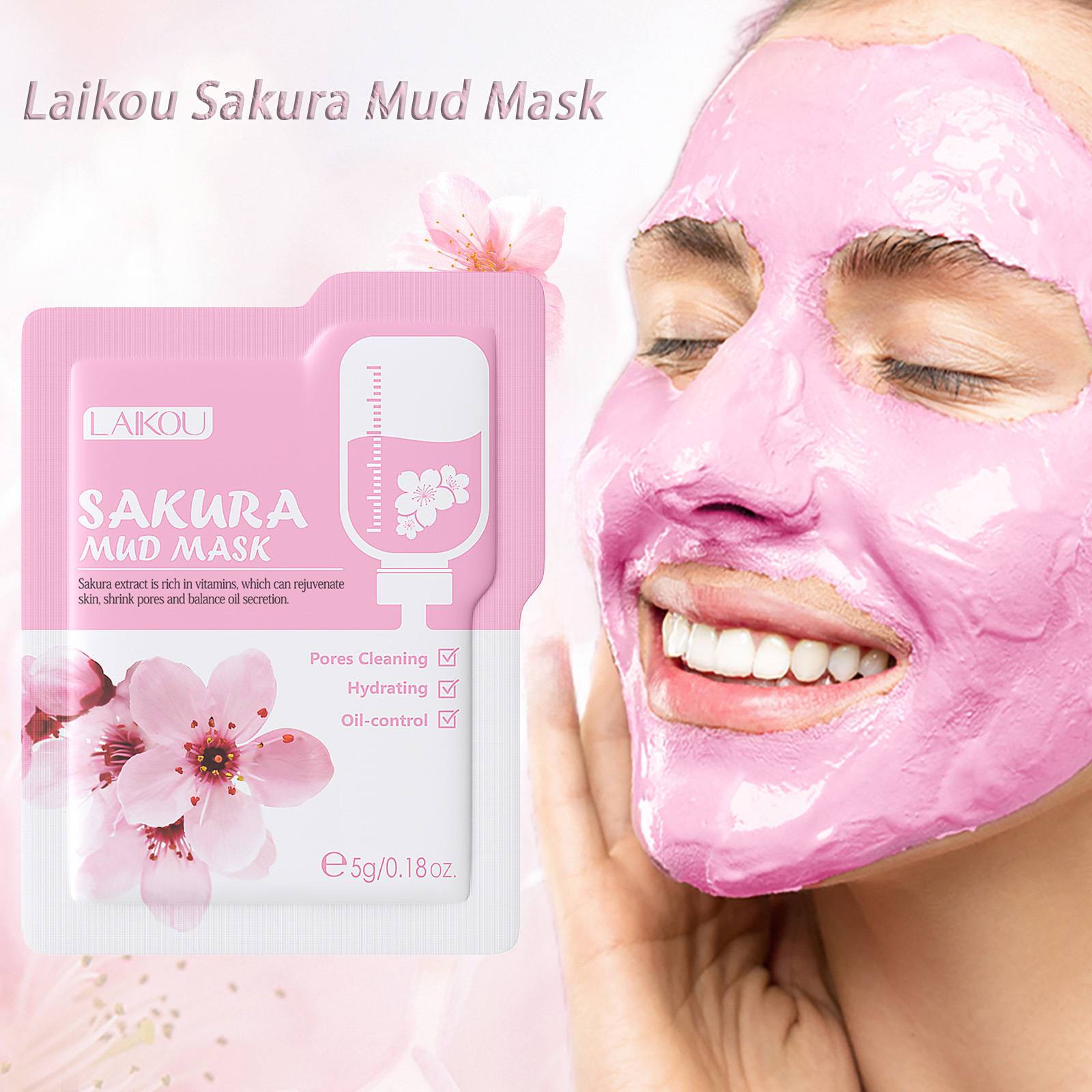 Laikou Sakura Clay Mask Trial  - مراجعة Dust Mask Construction وسعره
