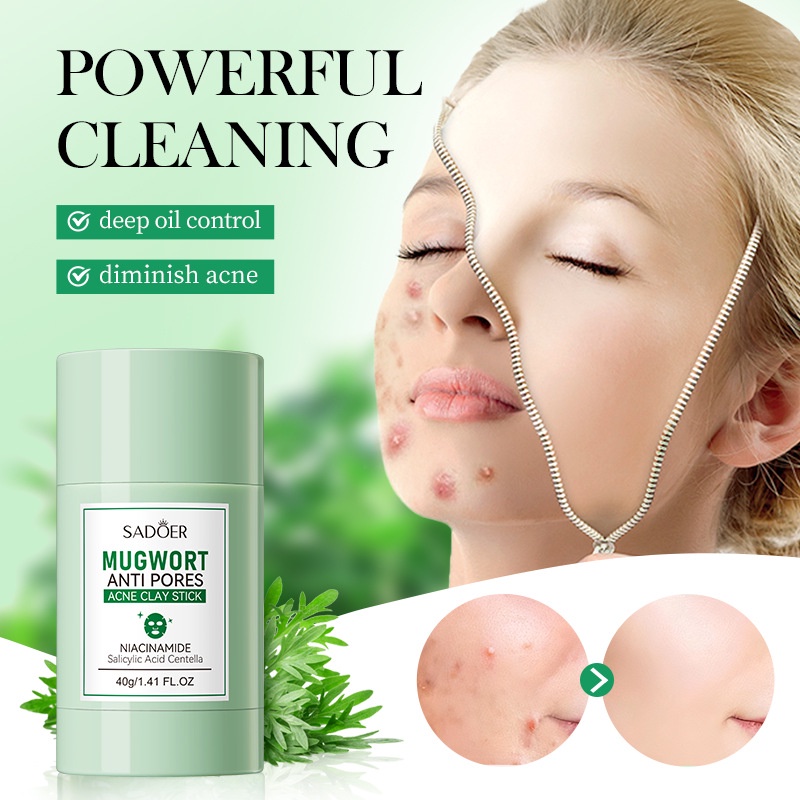 Mugwort Clay Stick Anti-Acne C - مراجعة Dust Mask Construction وسعره