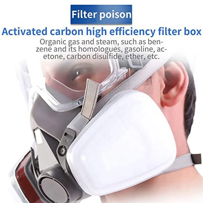 7in1 Gas Proof Half Face Mask  - مراجعة Respirator Half Face وسعره