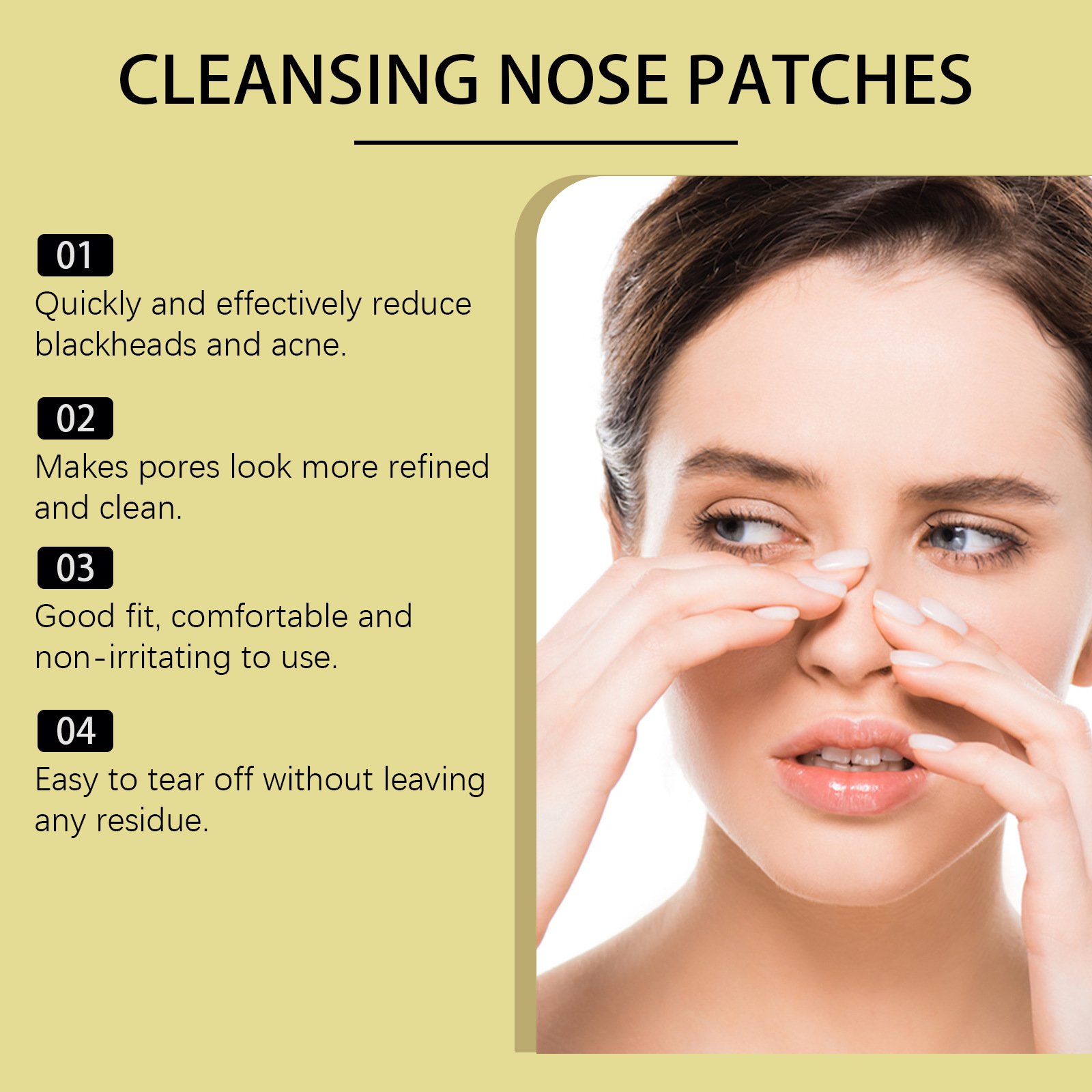 Nose Blackhead Remover Patch C - مراجعة Black Face Mask Pack وسعره