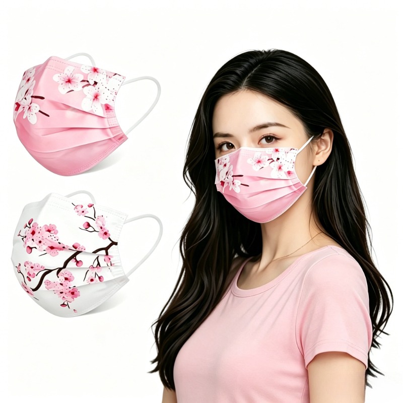 10pcs Floral Star Print Face M - مراجعة Cloth Face Mask Washable وسعره