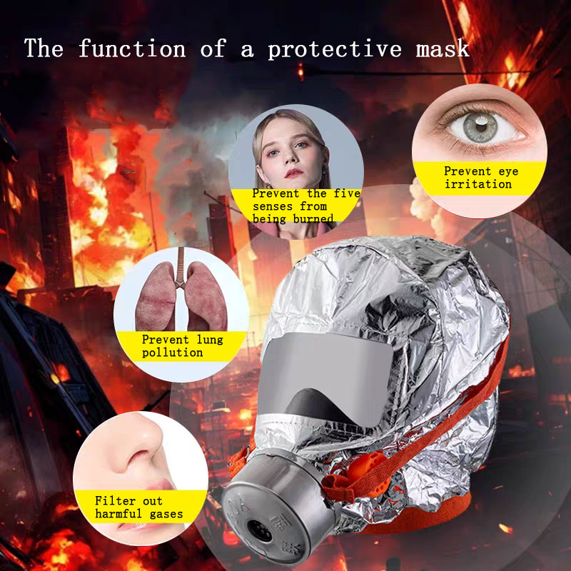 Mask Gas Filtering Self-rescue - مراجعة Kn95 Respirator Mask وسعره