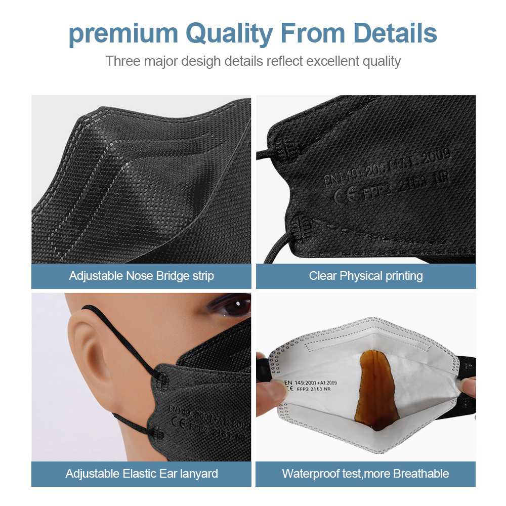Adult Fish Shape Certified KN9 - مراجعة Kn95 Respirator Mask وسعره