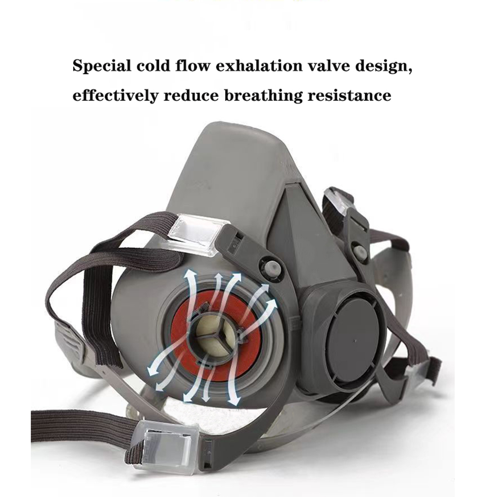 6200 Chemical Half Face Dustpr - مراجعة Dust Mask Construction وسعره