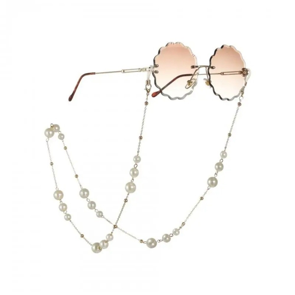 Trendy Pearl Beaded Sunglass C - مراجعة Mask Lanyard Adjustable وسعره