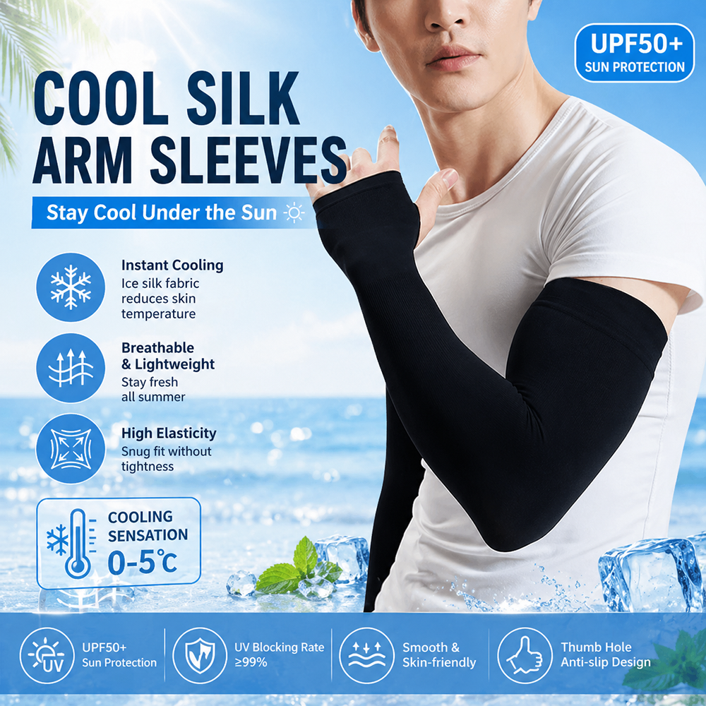 Summer Cooling Ice Silk Arm Sl - مراجعة Sports Mask Breathable وسعره