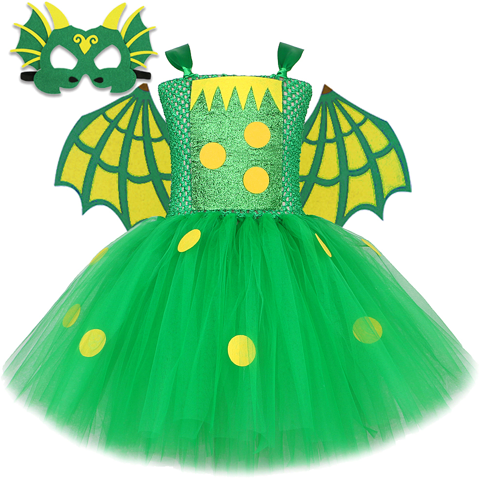 Green Dorothy Dinosaur Tutu Dr - مراجعة Kids Face Mask وسعره