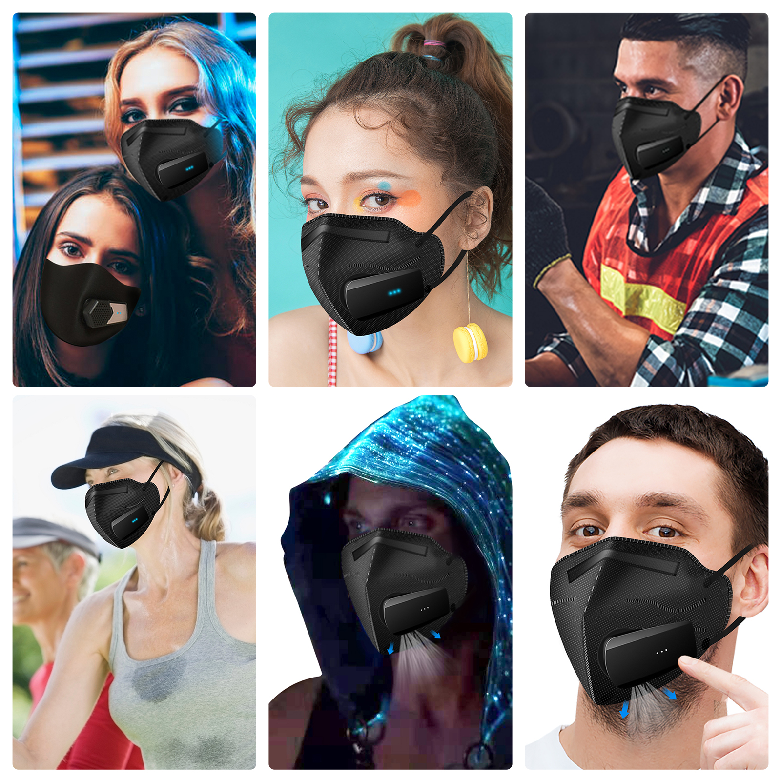 Breathe Easy Rechargeable Elec - مراجعة Kn95 Respirator Mask وسعره