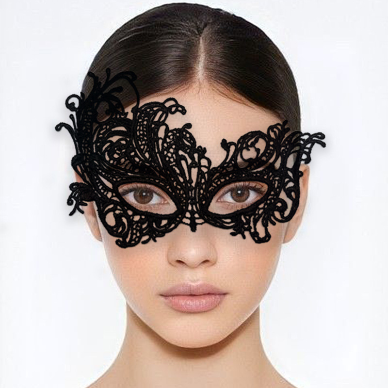Sexy Women Lace Hollow Masquer - مراجعة Respirator Half Face وسعره