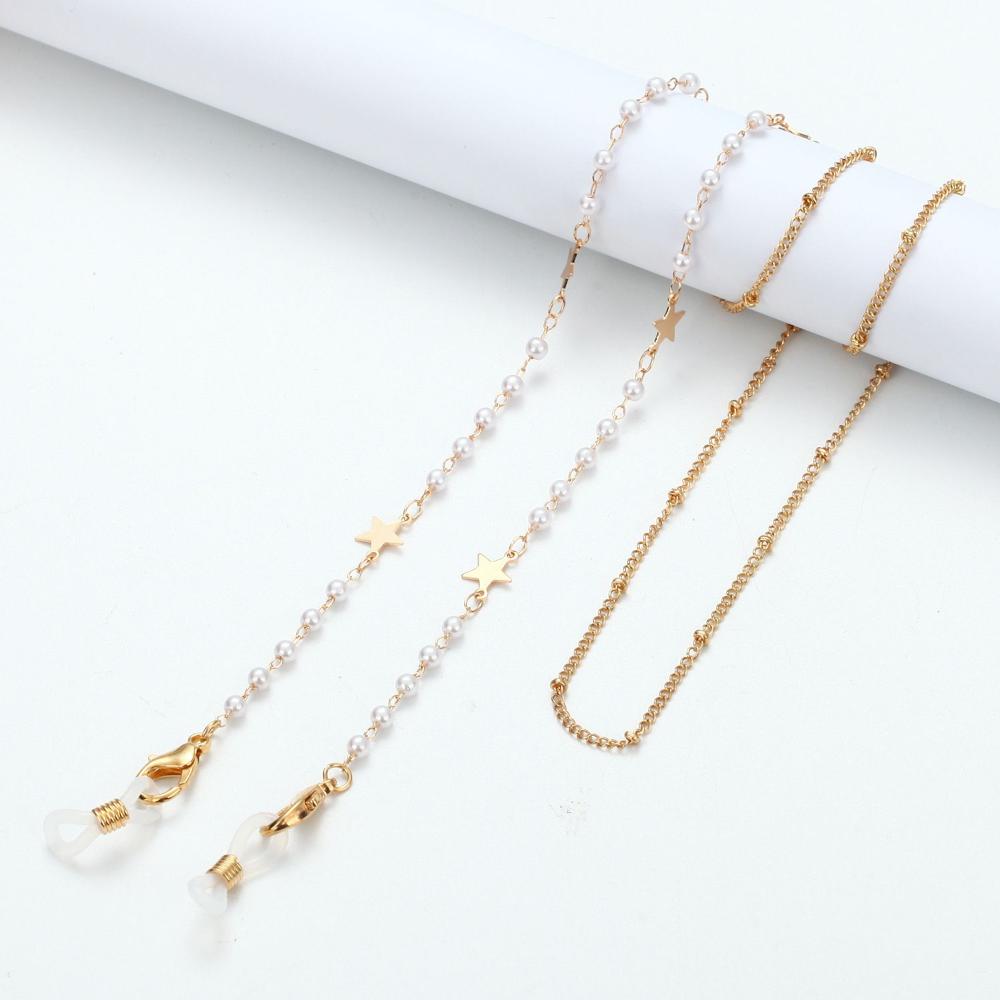Jewelry Disc Metal Pearl Hangi - مراجعة Mask Chain Holder وسعره