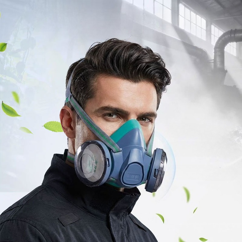 Dual Filter Silicone Half Face - مراجعة Respirator Half Face وسعره