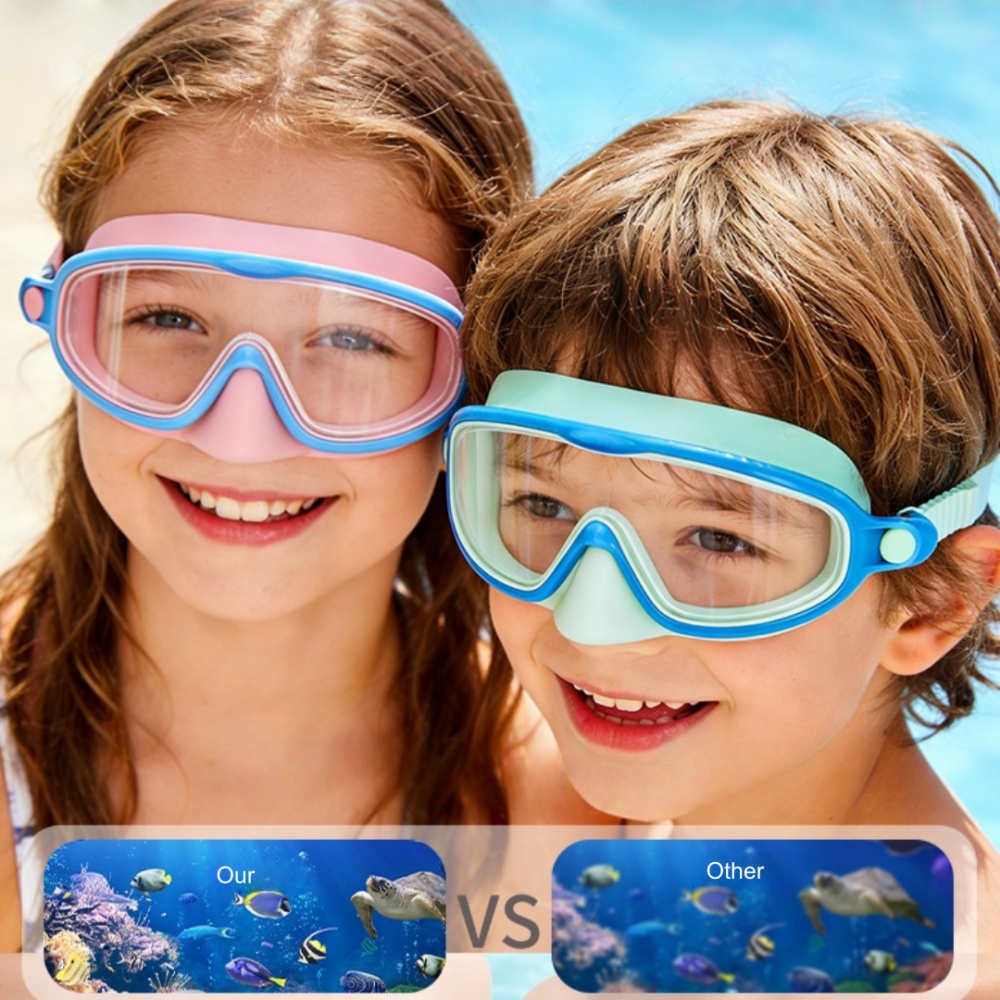 Kids Swimming Goggles with Nos - مراجعة Anti Pollution Mask وسعره