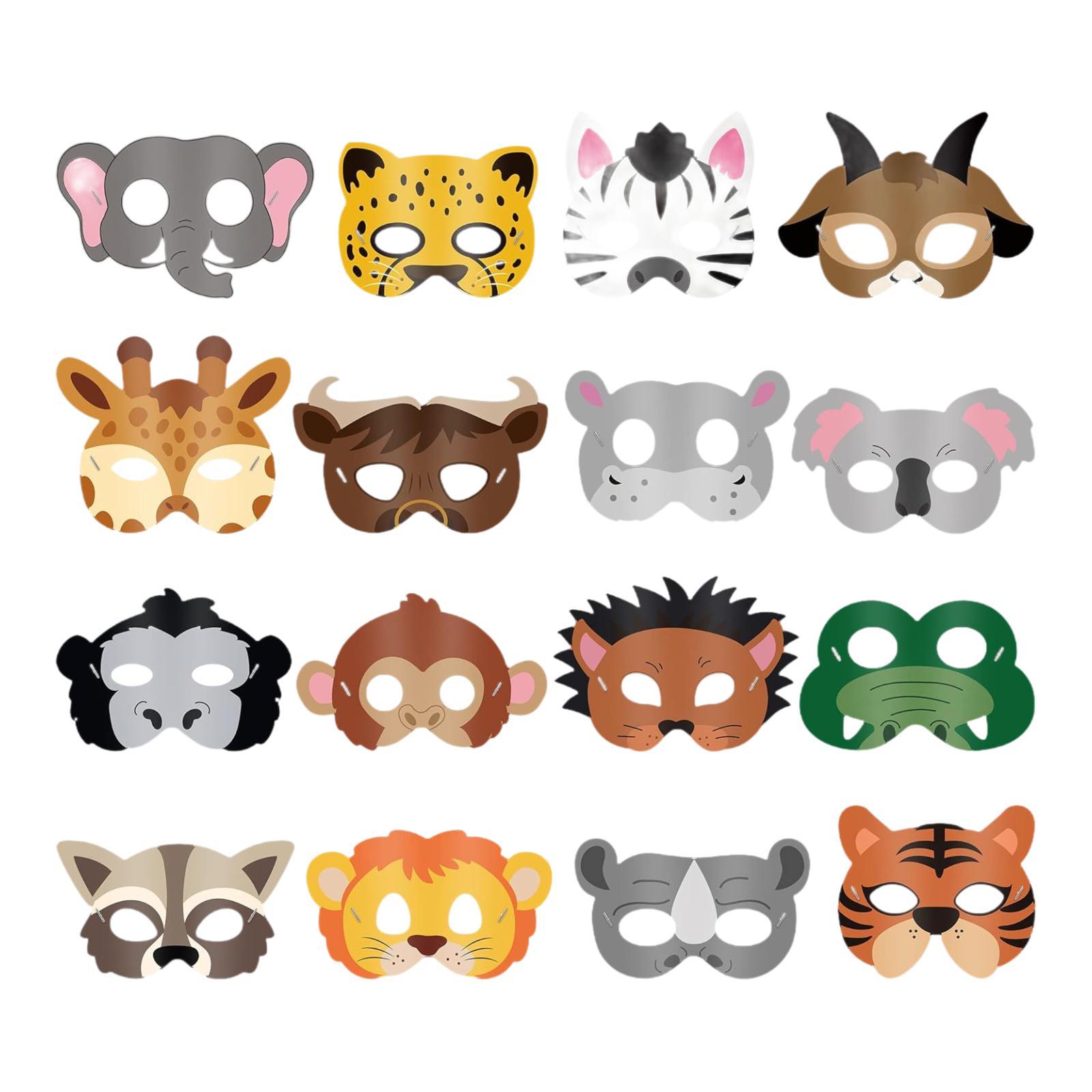 16 Pieces Animal Face Mask Cut - مراجعة Kids Face Mask وسعره