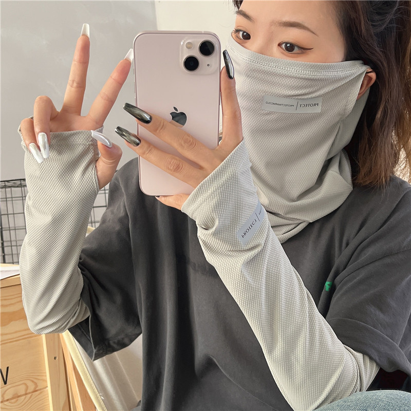 2Pcs Set Sun UV Protection Arm - مراجعة Sports Mask Breathable وسعره