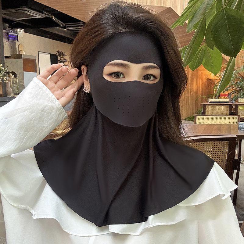 Summer Ice Silk Face Gini Full - مراجعة Sports Mask Breathable وسعره