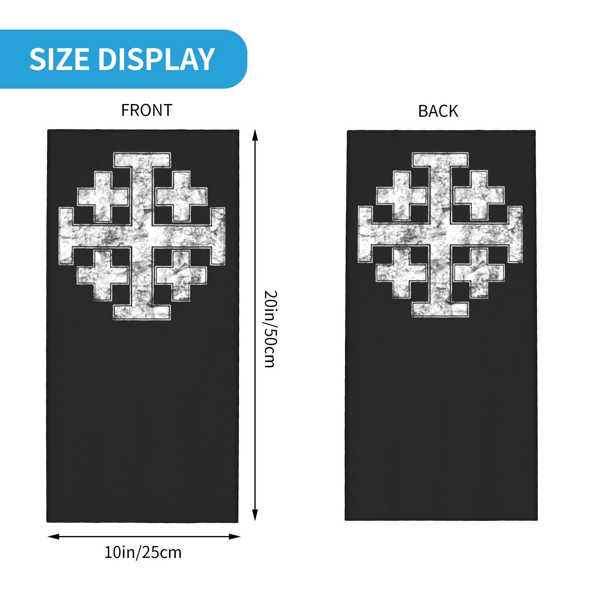 Knight Jerusalem Cross Christi - مراجعة Neck Gaiter Face Cover وسعره